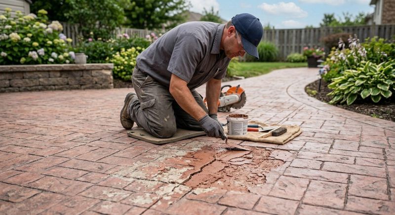Decorative Concrete Repair in Overland Park, KS