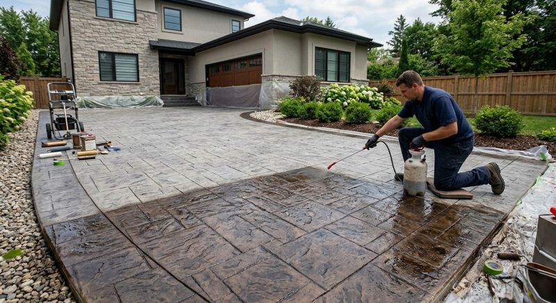 Driveway Staining in Fort Worth, TX