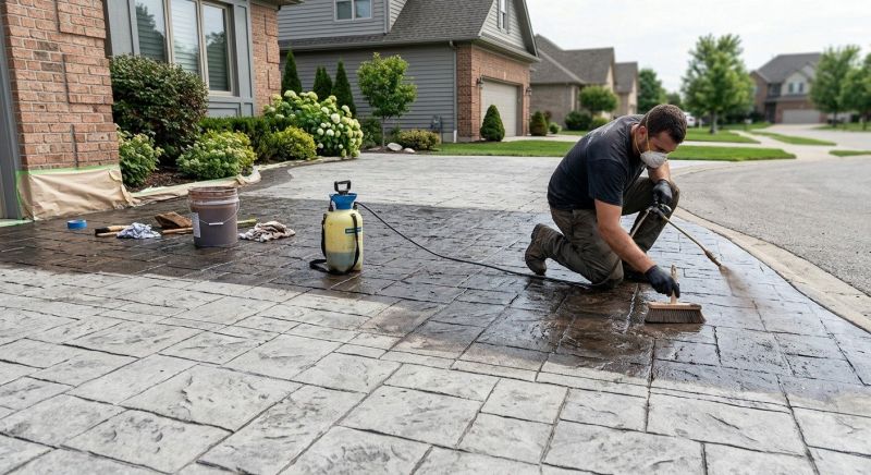 Driveway Staining in Fort Worth, TX